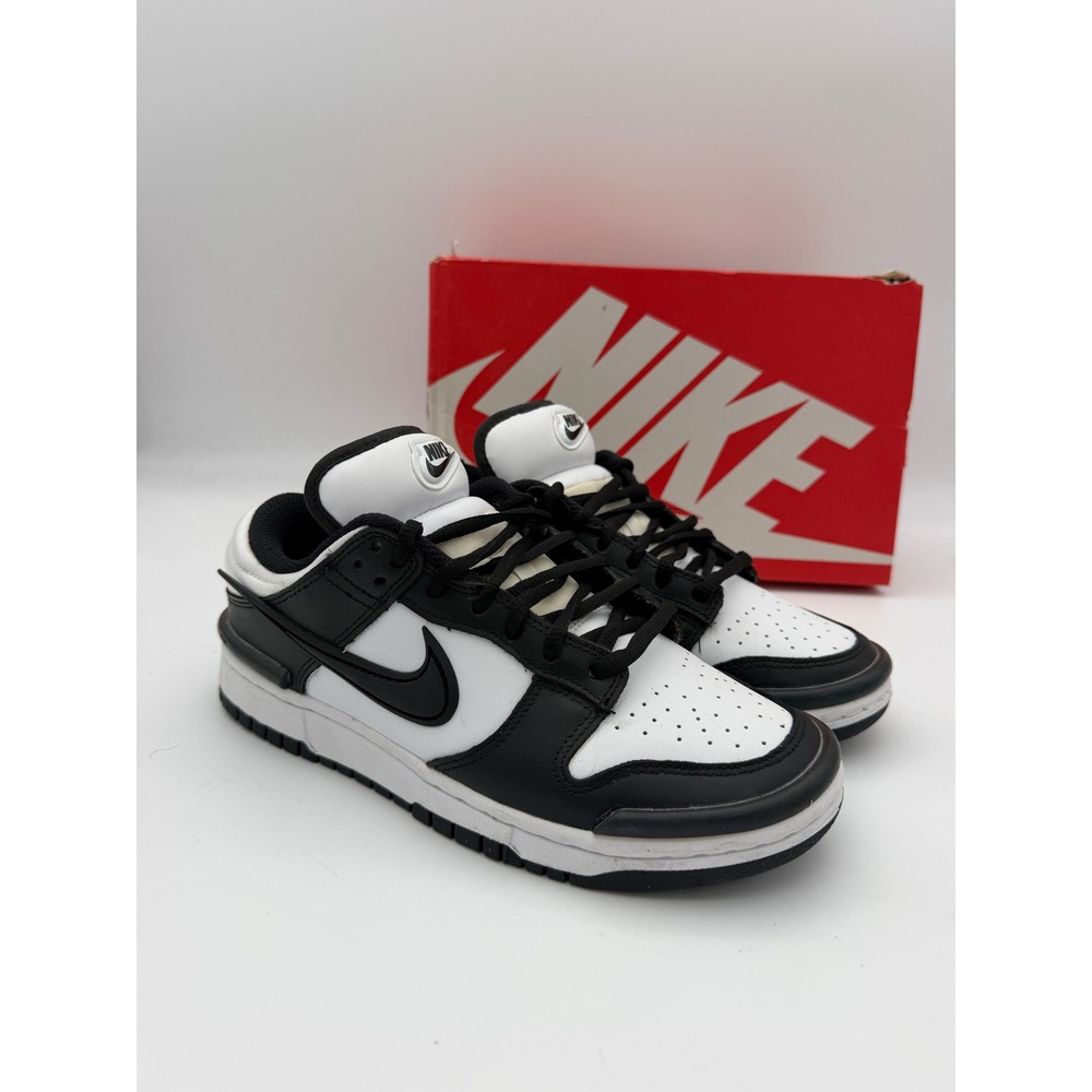 Nike Dunk Low Twist Panda Black White Womens Sneakers DZ2794-001 Size 7.5